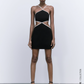 CUT OUT HALTER DRESS