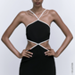 CUT OUT HALTER DRESS
