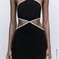 CUT OUT HALTER DRESS