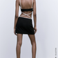 CUT OUT HALTER DRESS