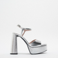 CHUNKY HIGH HEELED PLATFORM SANDALS