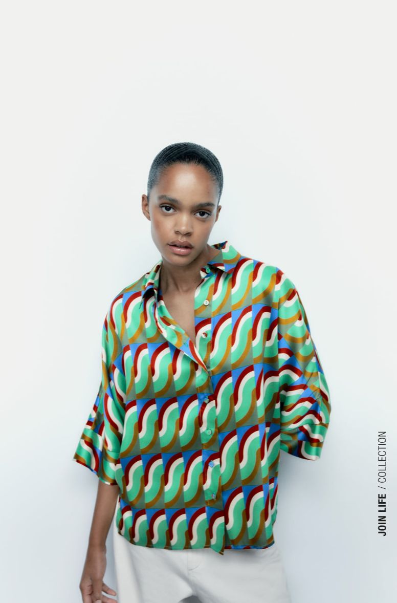 GEOMETRIC PRINT SHIRT