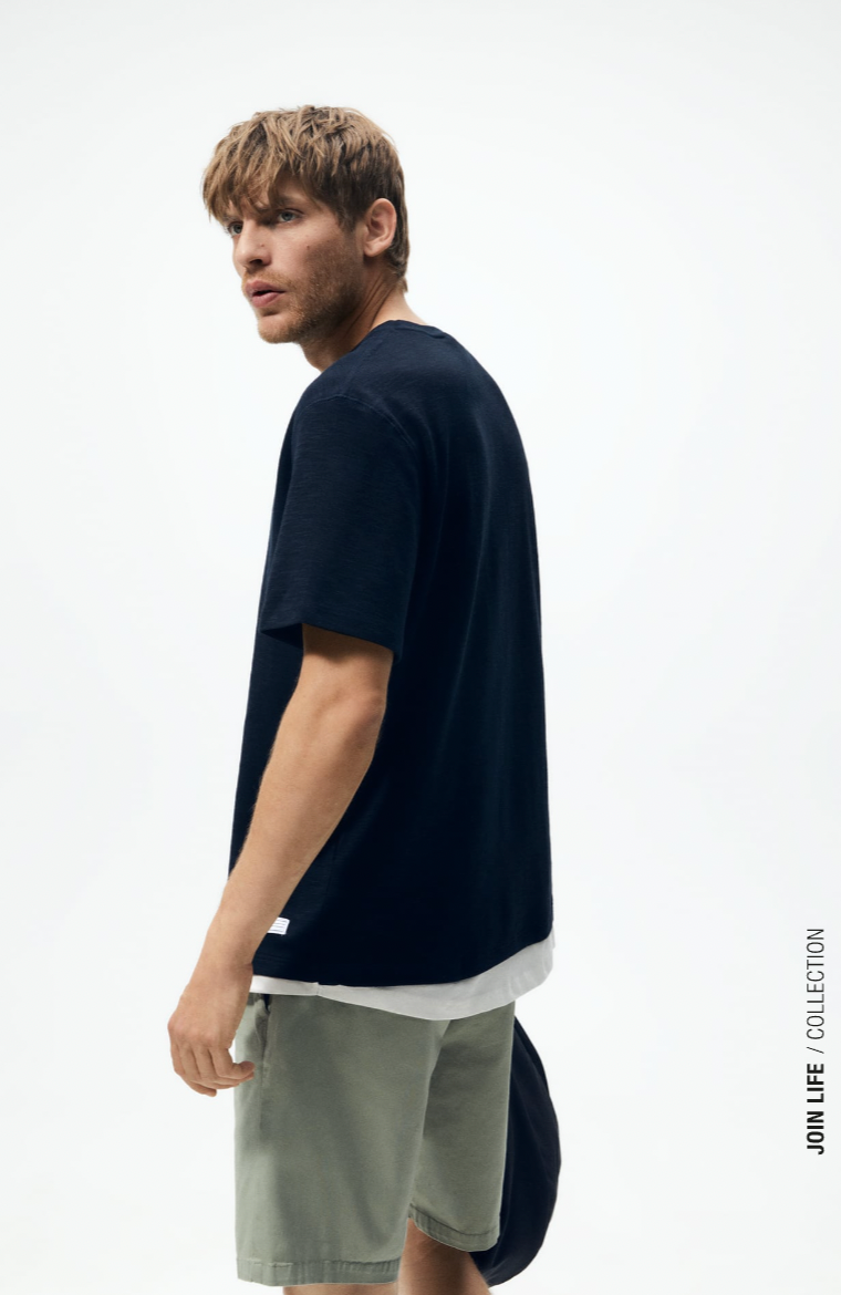 LAYERED TRIM T-SHIRT