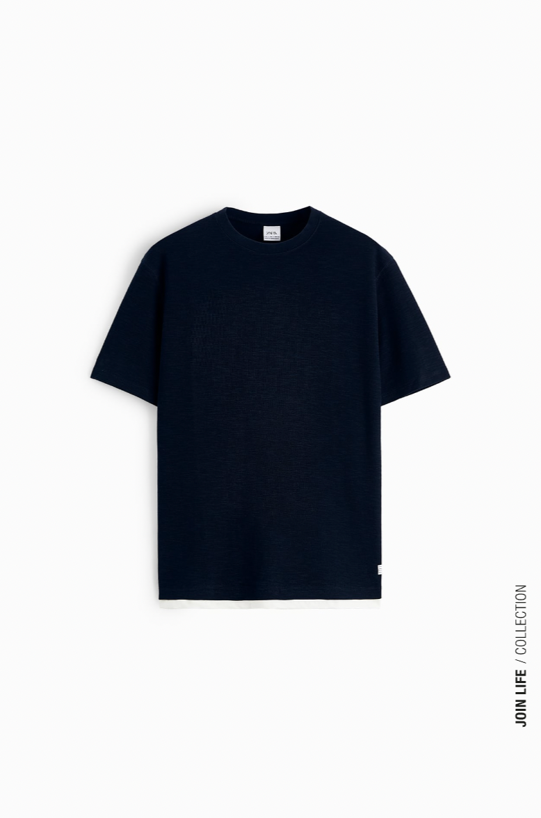 LAYERED TRIM T-SHIRT