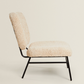 FAUX SHEARLING CHAIR